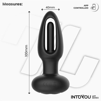 IY Zack - Anale plug met bewegende tong - Met App Control - Zwart-Erotiekvoordeel.nl