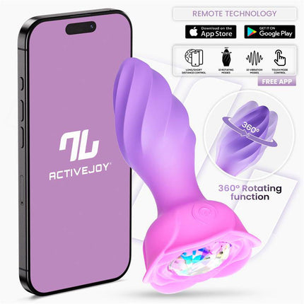 IY Moxy - Buttplug 360º Roterende Buttplug - App Control - Lila-Rimbastore.com