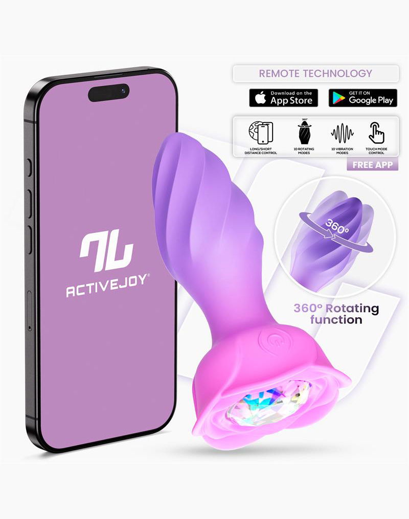 IY Moxy - Buttplug 360º Roterende Buttplug - App Control - Lila-Rimbastore.com