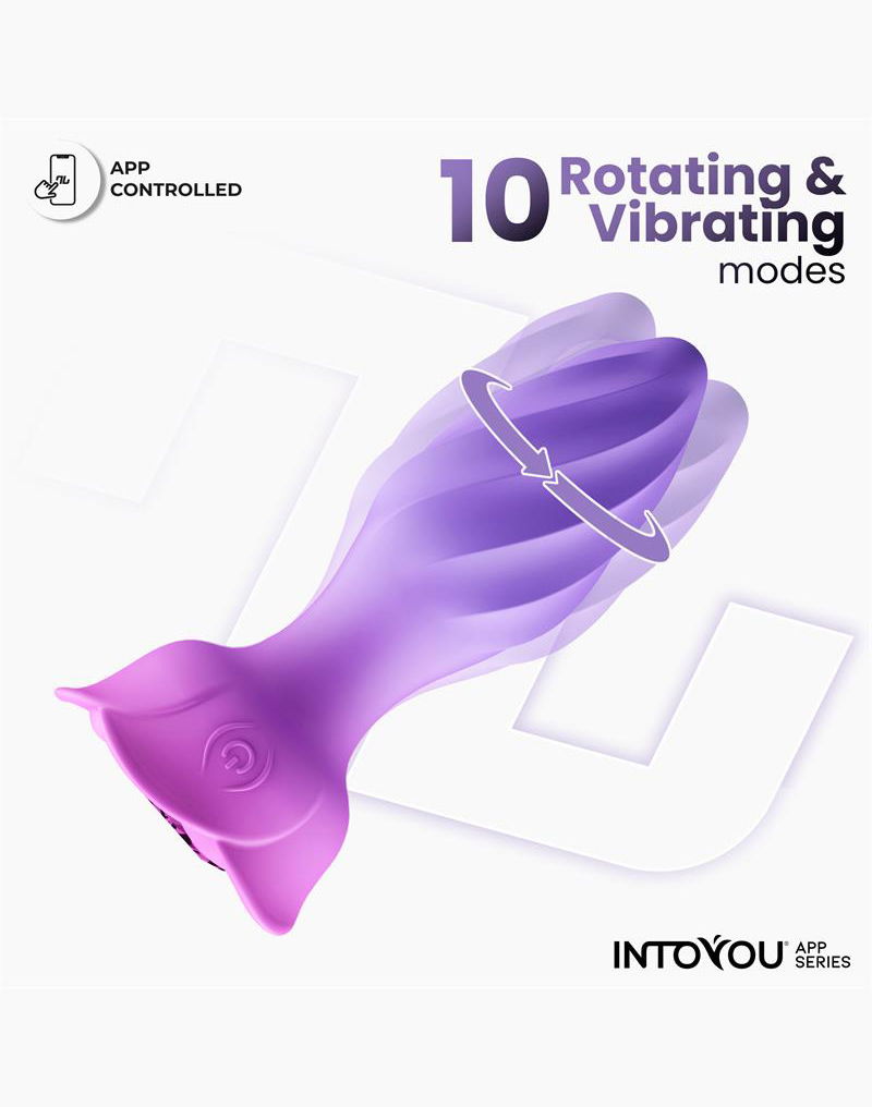 IY Moxy - Buttplug 360º Roterende Buttplug - App Control - Lila-Rimbastore.com