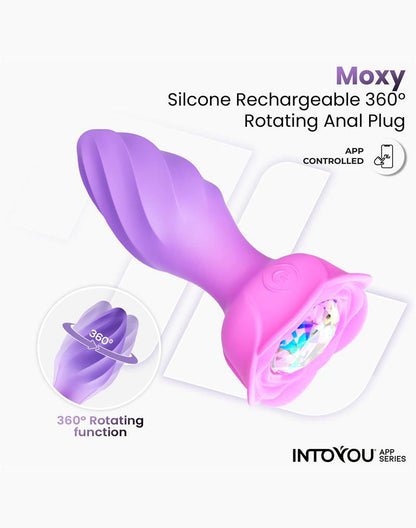 IY Moxy - Buttplug 360º Roterende Buttplug - App Control - Lila-Rimbastore.com