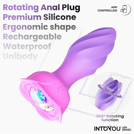 IY Moxy - Buttplug 360º Roterende Buttplug - App Control - Lila-Rimbastore.com