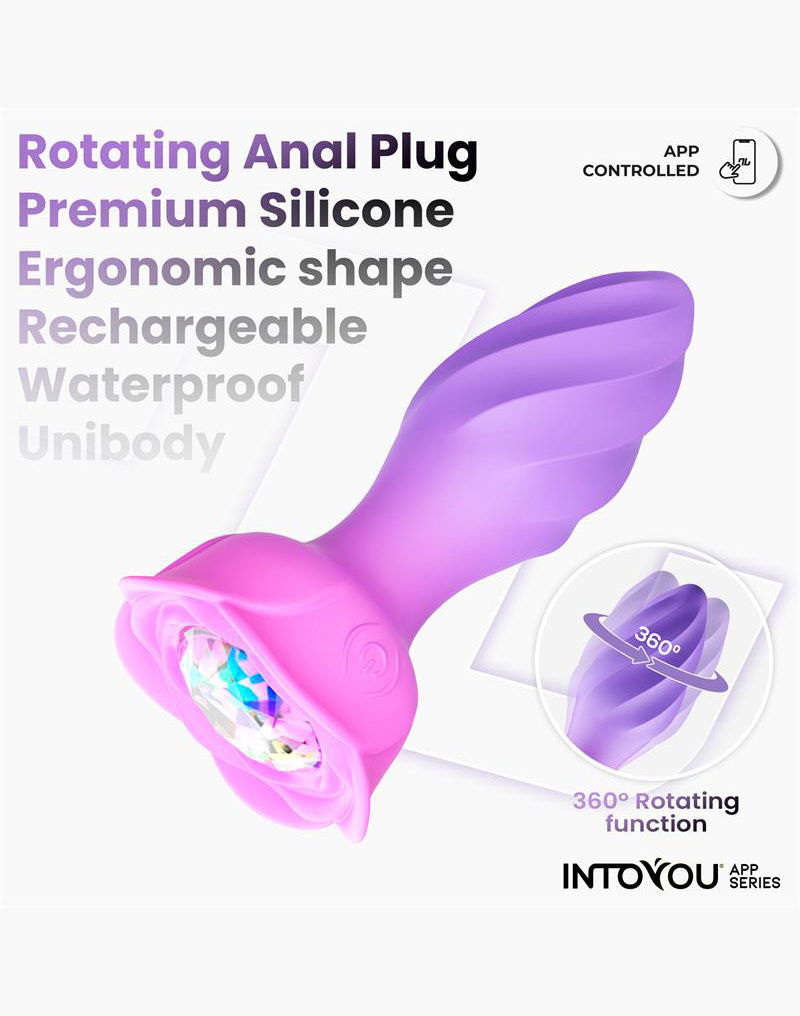 IY Moxy - Buttplug 360º Roterende Buttplug - App Control - Lila-Rimbastore.com