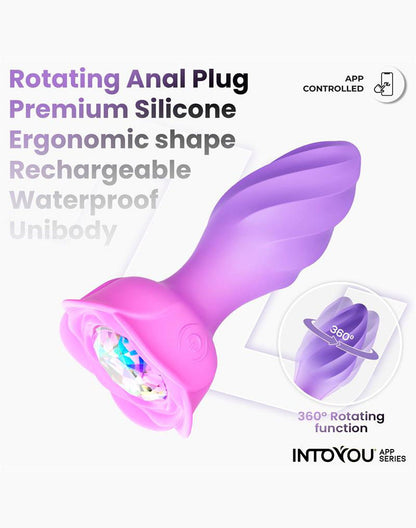 IY Moxy - Buttplug 360º Roterende Buttplug - App Control - Lila-Rimbastore.com