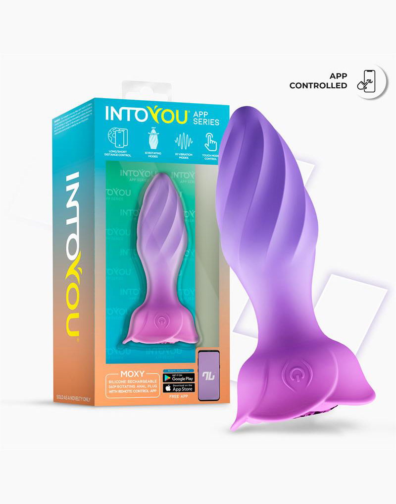 IY Moxy - Buttplug 360º Roterende Buttplug - App Control - Lila-Rimbastore.com