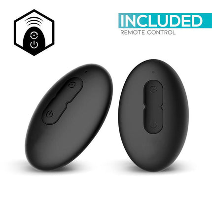 IY Sasha - Vibrerende Buttplug met Bewegend Tongetje en Afstandsbediening - Zwart-Rimbastore.com