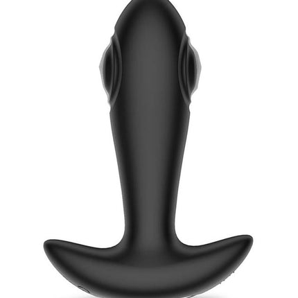 IY Milton - Vibrerende Buttplug met Dubbele Klopfunctie en Afstandsbediening - Zwart-Rimbastore.com