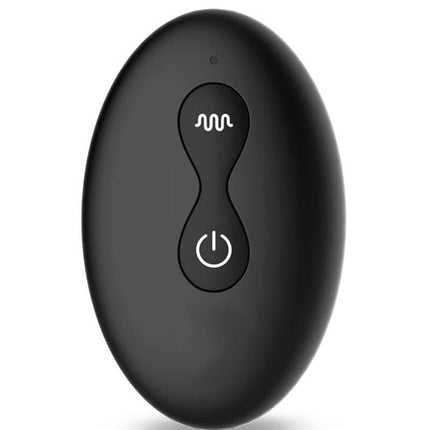 IY Milton - Vibrerende Buttplug met Dubbele Klopfunctie en Afstandsbediening - Zwart-Rimbastore.com