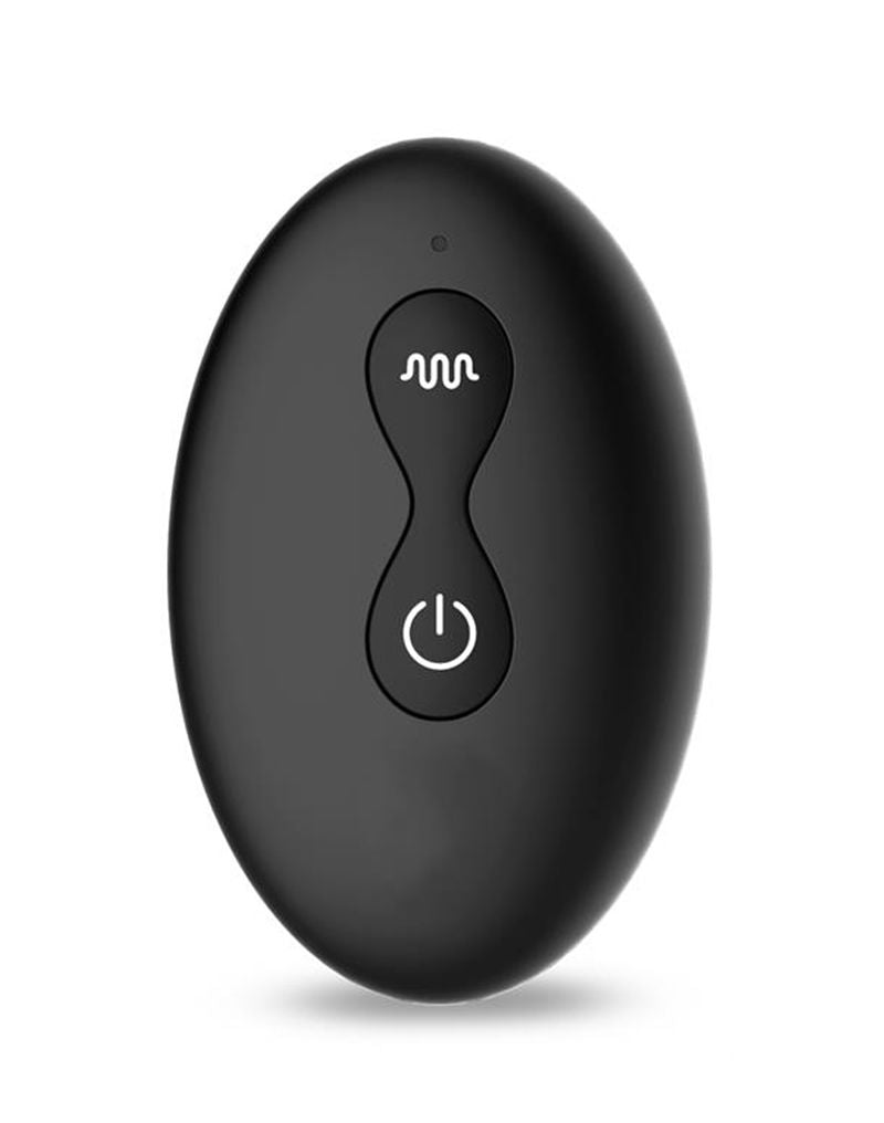 IY Milton - Vibrerende Buttplug met Dubbele Klopfunctie en Afstandsbediening - Zwart-Erotiekvoordeel.nl