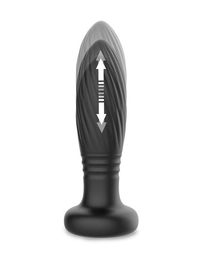 IY Tainy - Stotende Buttplug met Ledverlichting en Afstandsbediening - Zwart-Rimbastore.com