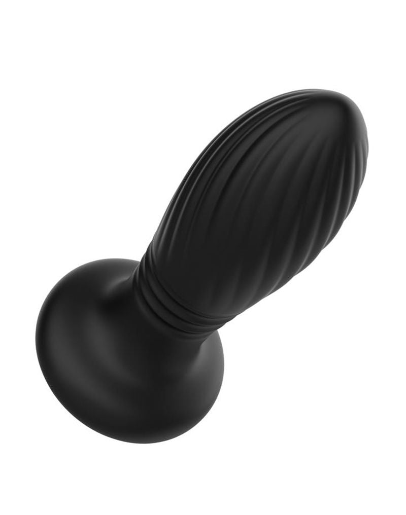 IY Tainy - Stotende Buttplug met Ledverlichting en Afstandsbediening - Zwart-Rimbastore.com