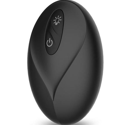 IY Tainy - Stotende Buttplug met Ledverlichting en Afstandsbediening - Zwart-Rimbastore.com