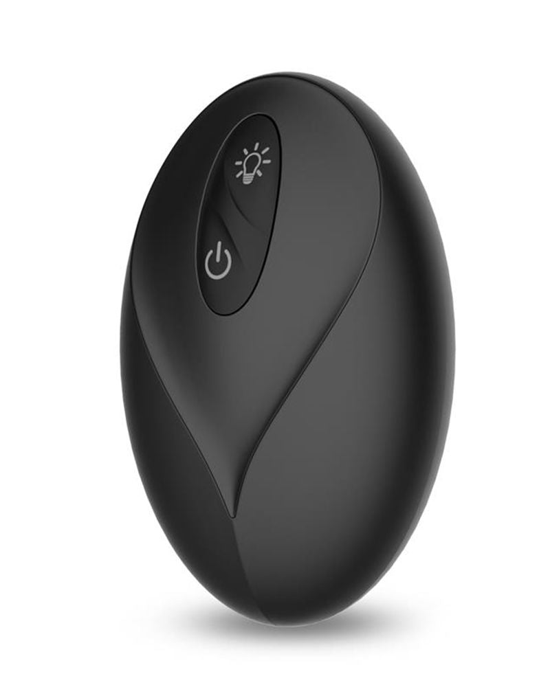 IY Tainy - Stotende Buttplug met Ledverlichting en Afstandsbediening - Zwart-Rimbastore.com