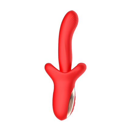 IY - Vyron - Stotende & Knabbelende Vibrator - Rood-Rimbastore.com