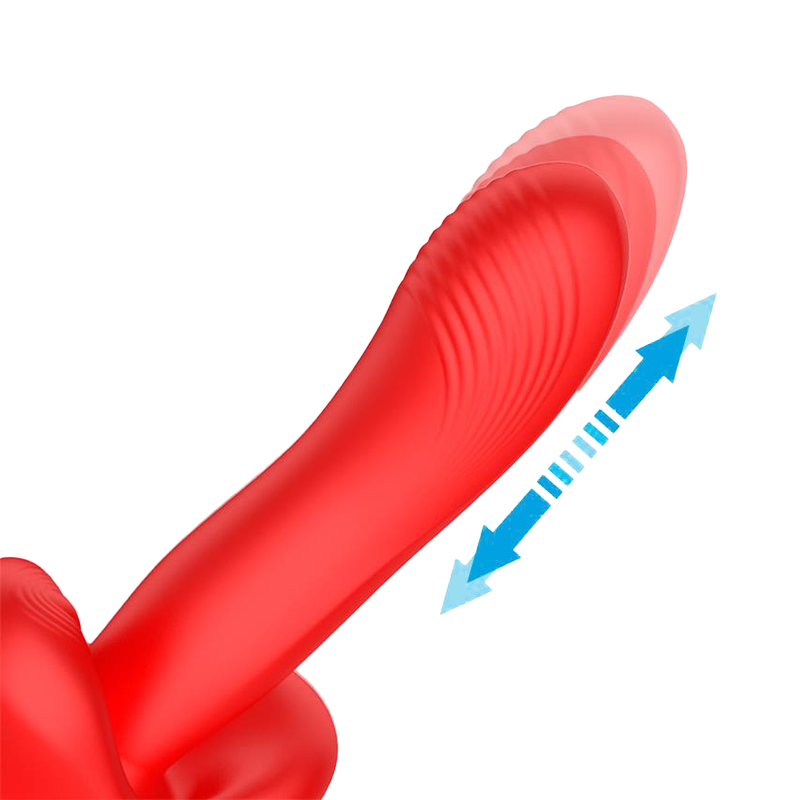 IY - Vyron - Stotende & Knabbelende Vibrator - Rood-Rimbastore.com