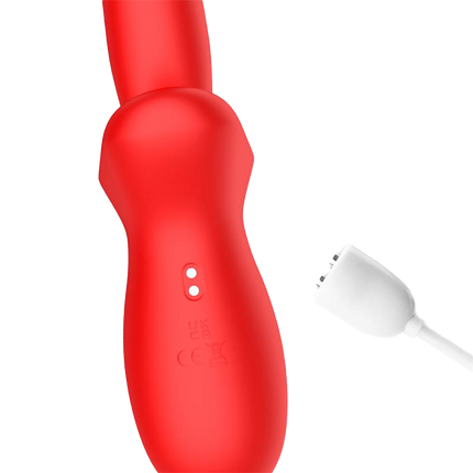 IY - Vyron - Stotende & Knabbelende Vibrator - Rood-Rimbastore.com