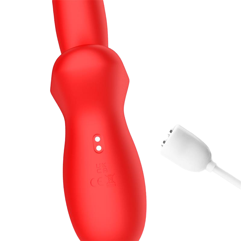 IY - Vyron - Stotende & Knabbelende Vibrator - Rood-Rimbastore.com
