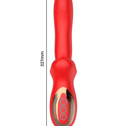 IY - Vyron - Stotende & Knabbelende Vibrator - Rood-Rimbastore.com