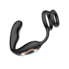IY - Bruce - Prostatamassagegerät 360° – Mit doppeltem Penisring – Schwarz