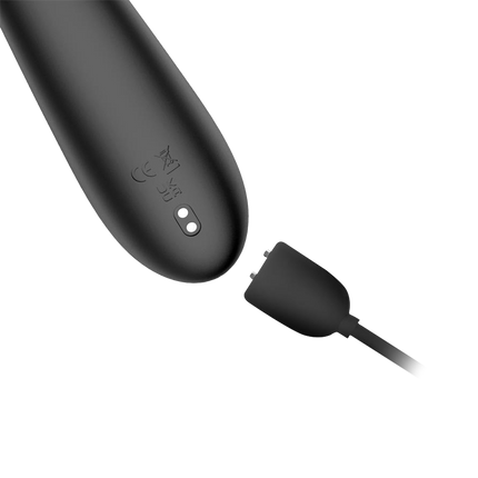 IY - Patty - Rabbit Vibrator met Roterende Bal - Zwart-Erotiekvoordeel.nl