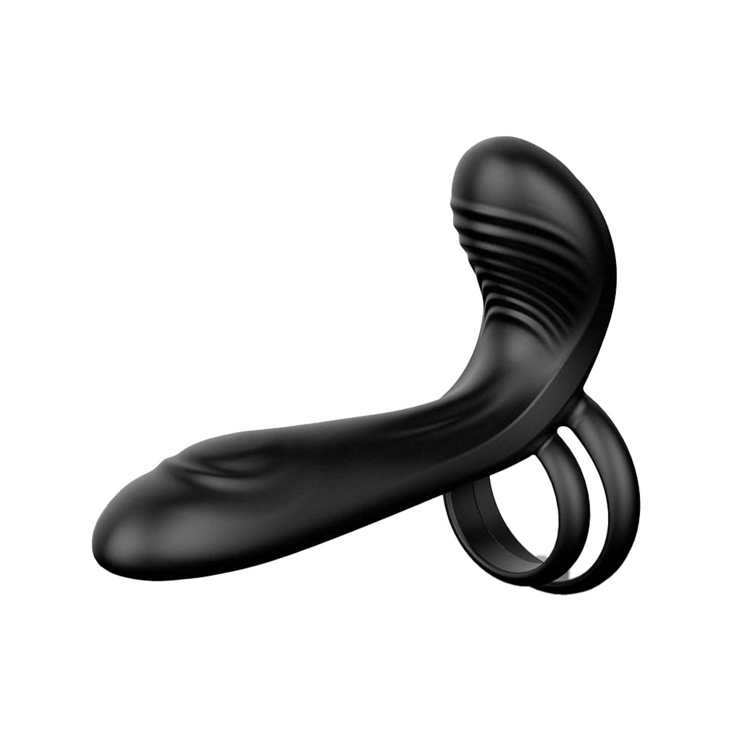 IY - Synkox - Girth Gainer - Vibrerende Verdikkende Penis Sleeve met Afstandsbediening - Zwart-Erotiekvoordeel.nl