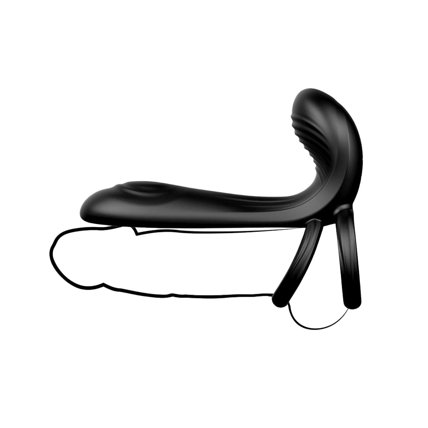 IY - Synkox - Girth Gainer - Vibrerende Verdikkende Penis Sleeve met Afstandsbediening - Zwart-Erotiekvoordeel.nl