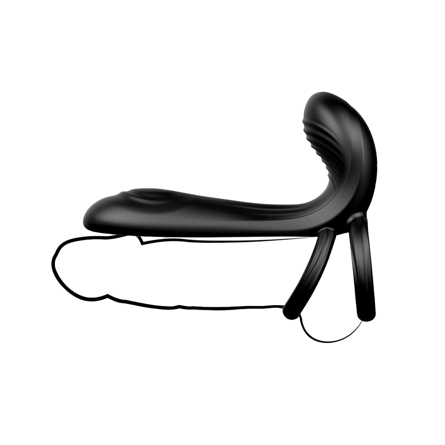 IY - Synkox - Girth Gainer - Vibrerende Verdikkende Penis Sleeve met Afstandsbediening - Zwart-Erotiekvoordeel.nl