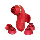 IY- Beeny - Multifunctionele vibrator - Met 4 Opzetstukjes - Rood-Erotiekvoordeel.nl