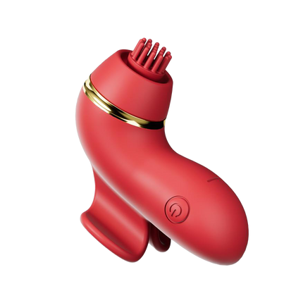 IY- Beeny - Multifunctionele vibrator - Met 4 Opzetstukjes - Rood-Erotiekvoordeel.nl
