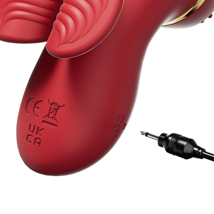 IY- Beeny - Multifunctionele vibrator - Met 4 Opzetstukjes - Rood-Erotiekvoordeel.nl