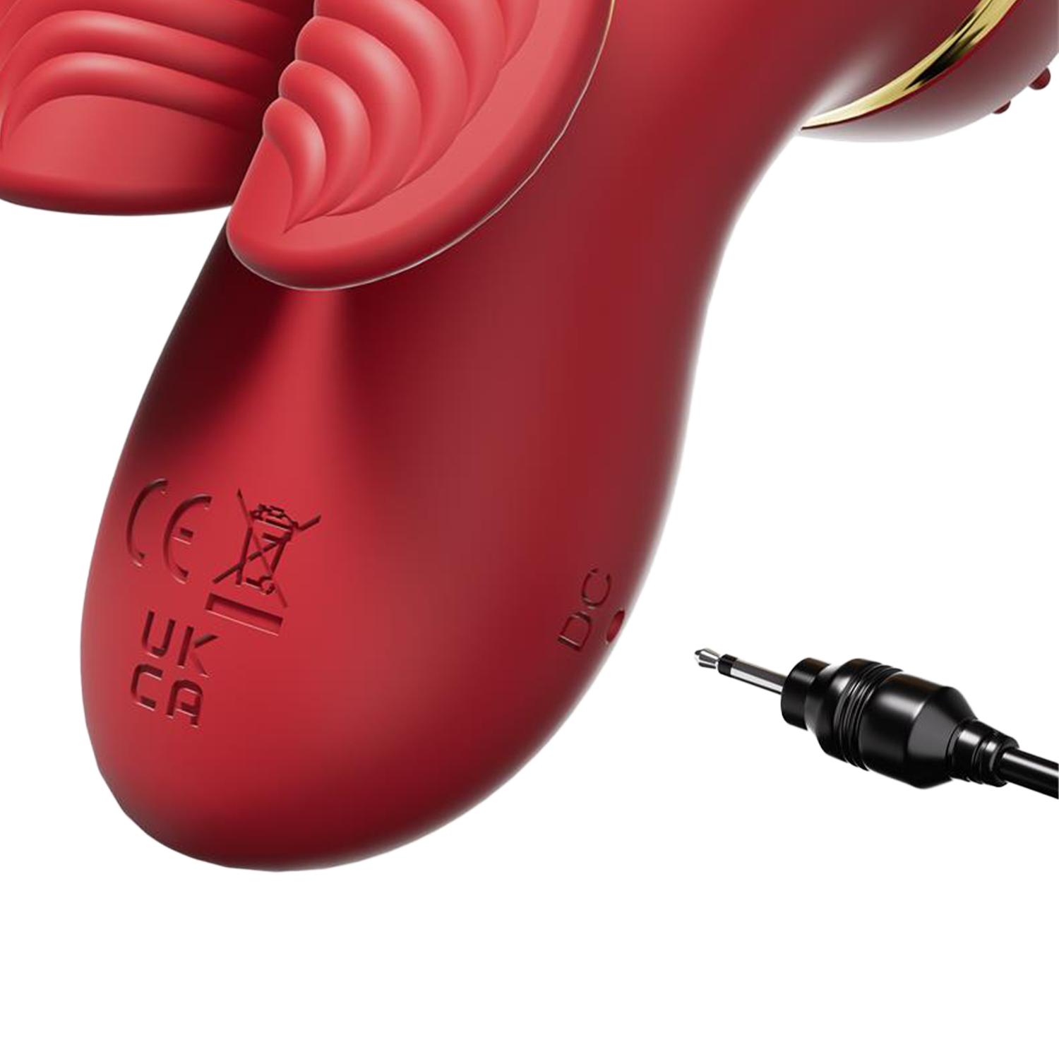 IY- Beeny - Multifunctionele vibrator - Met 4 Opzetstukjes - Rood-Erotiekvoordeel.nl