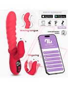 IY - Tingly - Vibrador ondulante con dedo - Control por app - Rosa