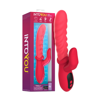 IY - Tingly - Vibrador ondulante con dedo - Control por app - Rosa