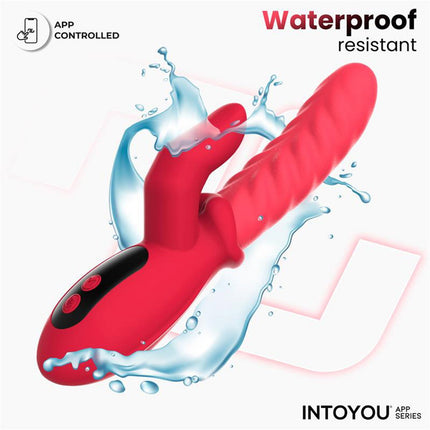 IY - Tingly - Vibrador ondulante con dedo - Control por app - Rosa