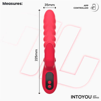 IY - Tingly - Vibrador ondulante con dedo - Control por app - Rosa