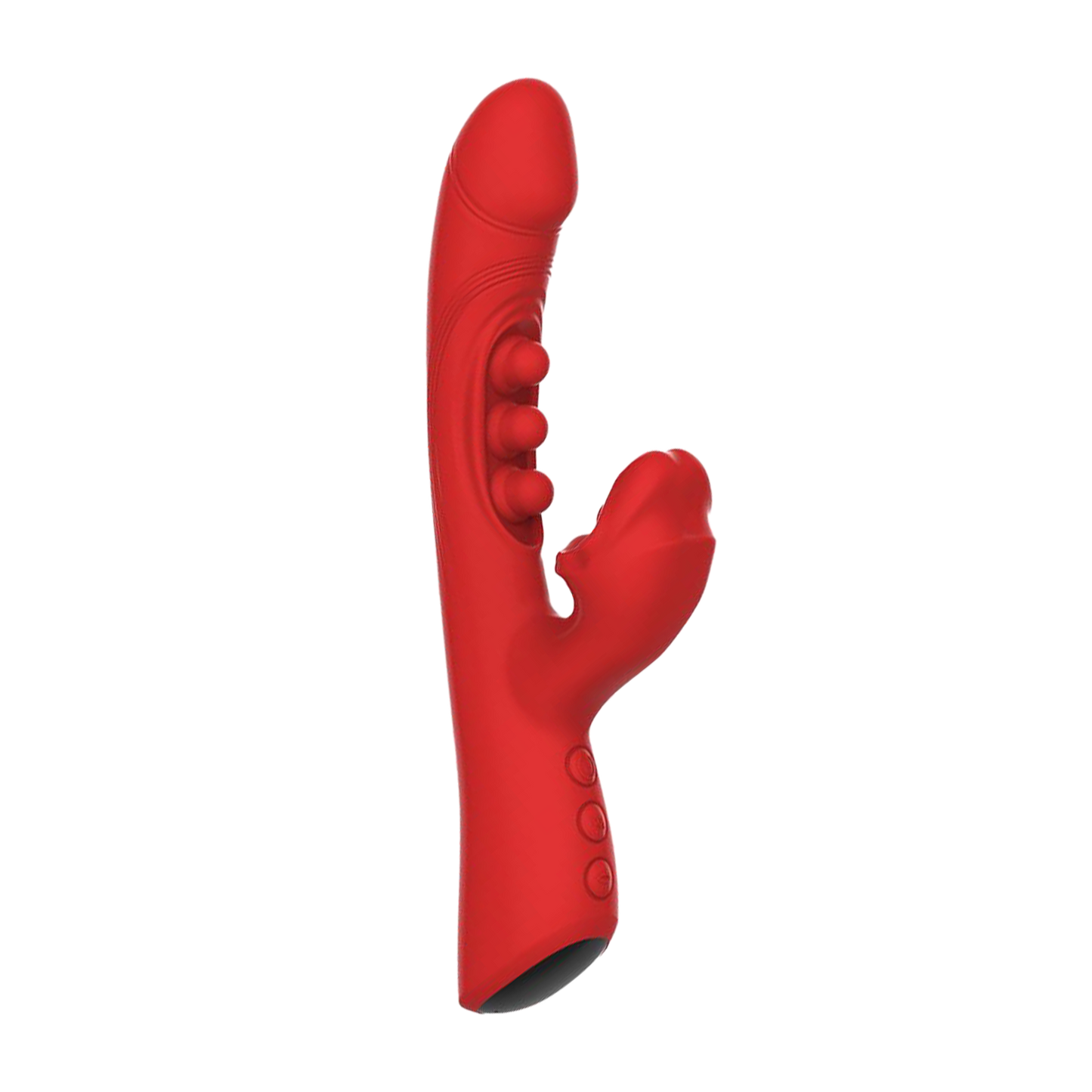 IY – Trixy – Dreifach pulsierender Rabbit-Vibrator mit leckender Zunge – App-Steuerung – Rot