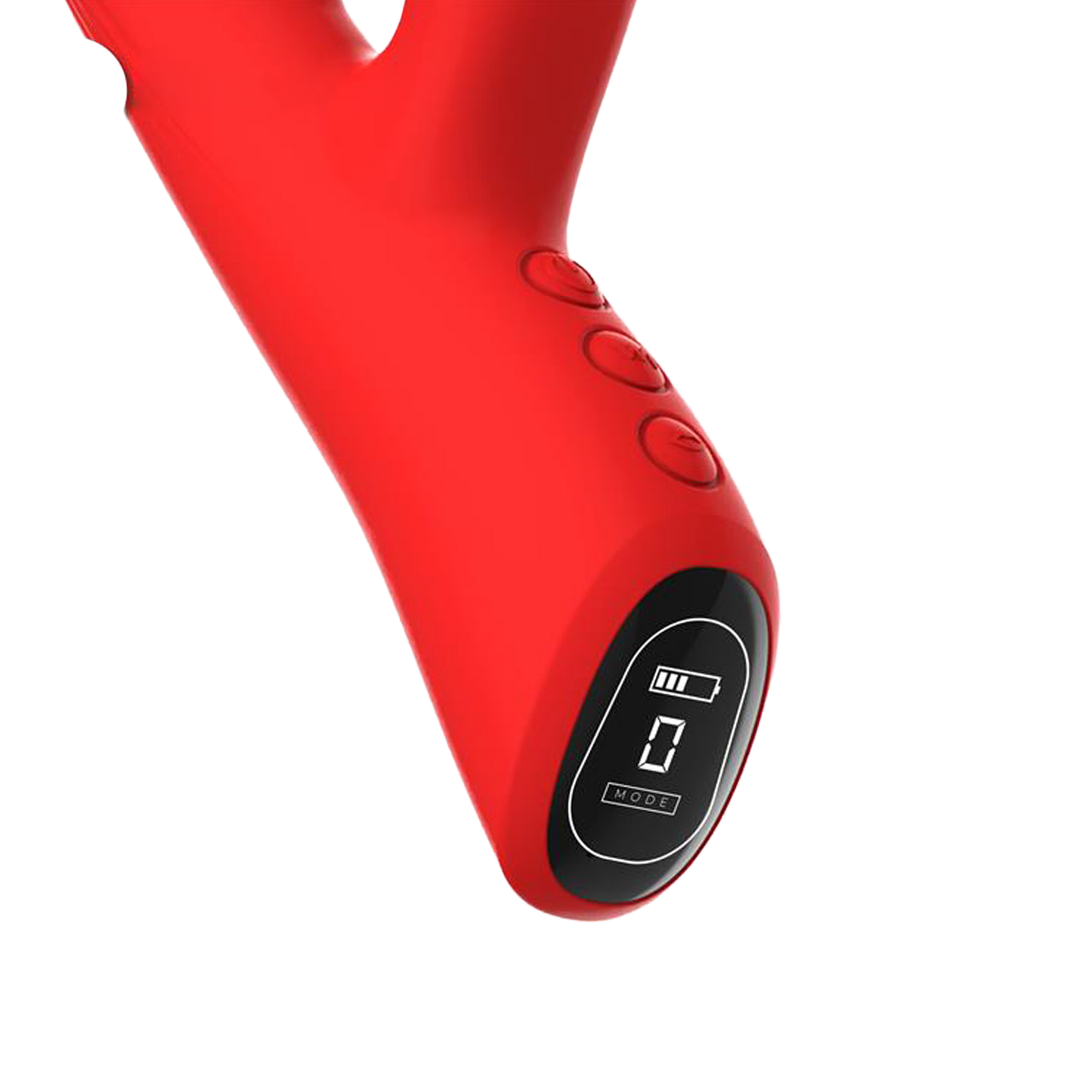 IY – Trixy – Dreifach pulsierender Rabbit-Vibrator mit leckender Zunge – App-Steuerung – Rot