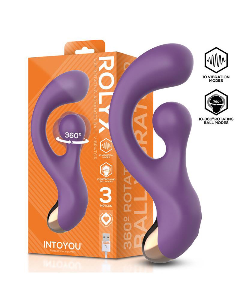 IY – Rolyx – 360° rotierender Rabbit-Vibrator – Lila