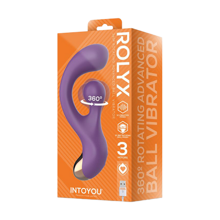 IY - Rolyx - Vibromasseur Rabbit rotatif à 360° - Violet