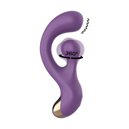 IY - Rolyx - Vibromasseur Rabbit rotatif à 360° - Violet