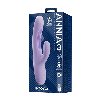 Intoyou - Annia 3 - G-spot Vibrator met Vingerbeweging - Lila-Erotiekvoordeel.nl