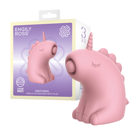 ER - Sweetmoon Unicorn - Clitoris Massager met Pulse - Zachtroze-Erotiekvoordeel.nl