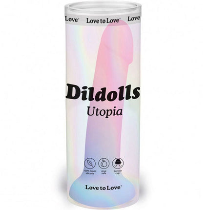 Love to Love - Utopia - Dildolls - Gladde Dildo - Roze/Violet/Blauw-Erotiekvoordeel.nl