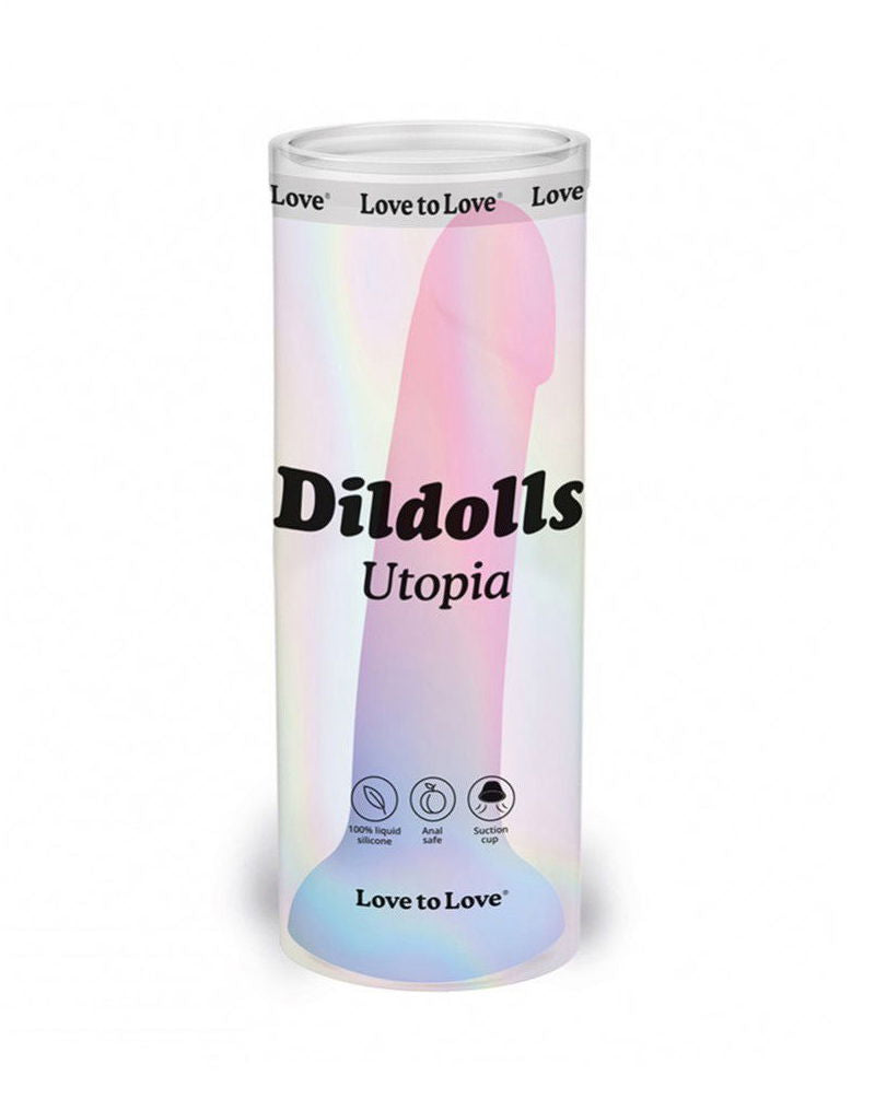 Love to Love - Utopia - Dildolls - Gladde Dildo - Roze/Violet/Blauw-Erotiekvoordeel.nl