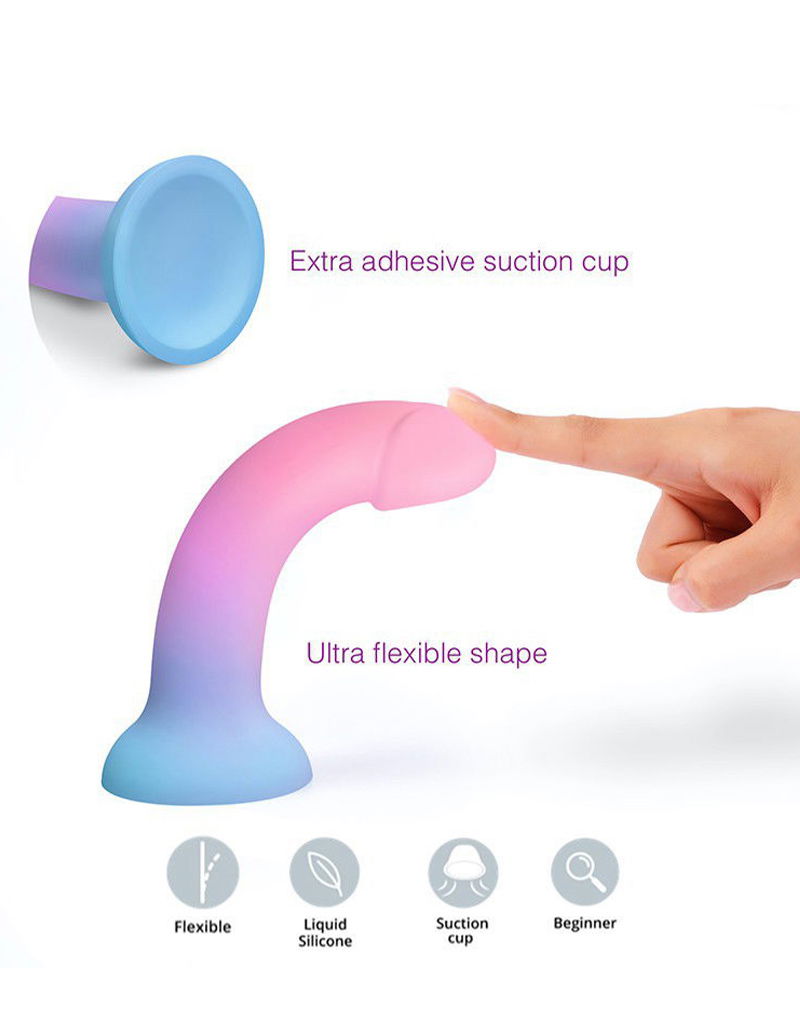 Love to Love - Utopia - Dildolls - Gladde Dildo - Roze/Violet/Blauw-Erotiekvoordeel.nl