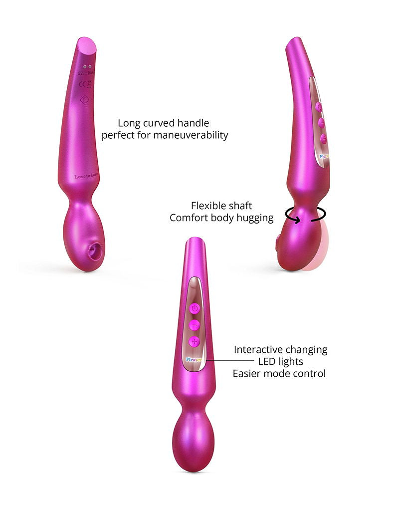 Love to Love - Pleaser - Wandvibrator - Iridescent Berry-Erotiekvoordeel.nl