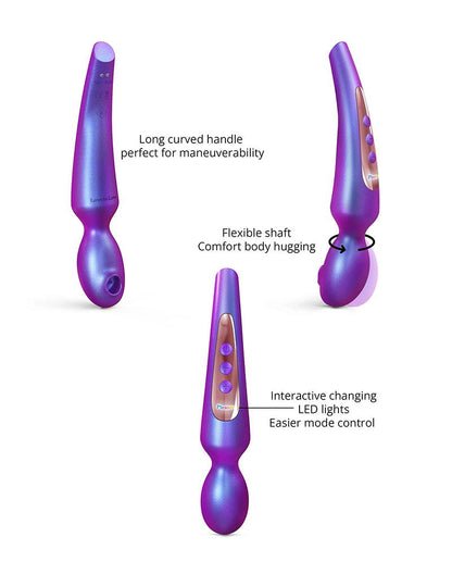 Love to Love - Pleaser - Wand Vibrator met Flapper Functie - Iridescent Night-Erotiekvoordeel.nl