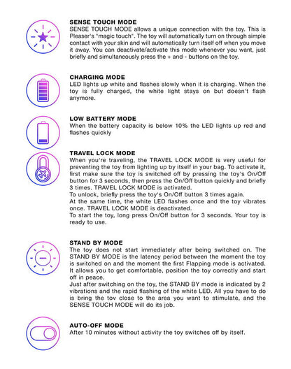 Love to Love - Pleaser - Wand Vibrator met Flapper Functie - Iridescent Night-Erotiekvoordeel.nl