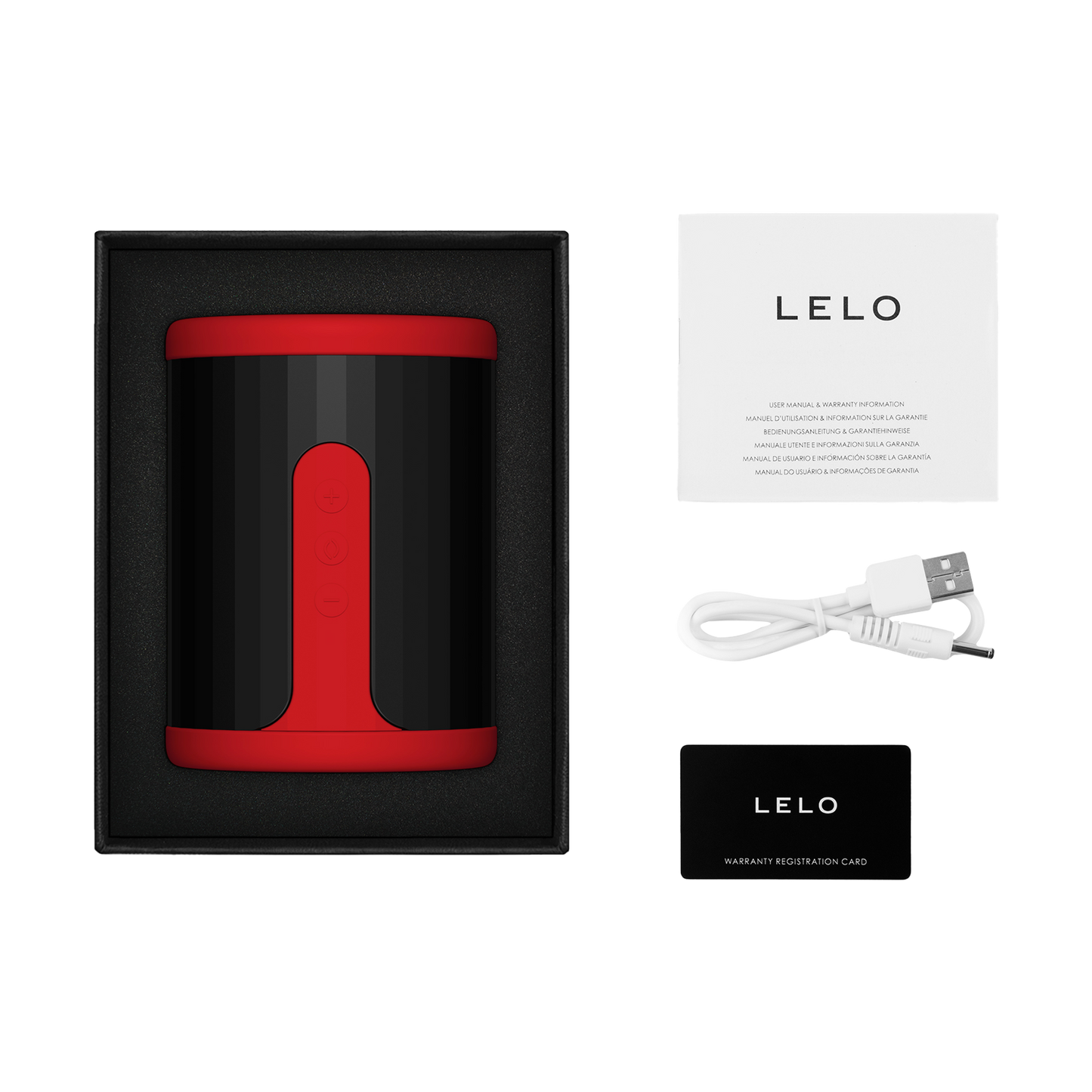 LELO - F2S Master Blaster- Stamina Trainer & Stroker - App Control - Rood-Rimbastore.com