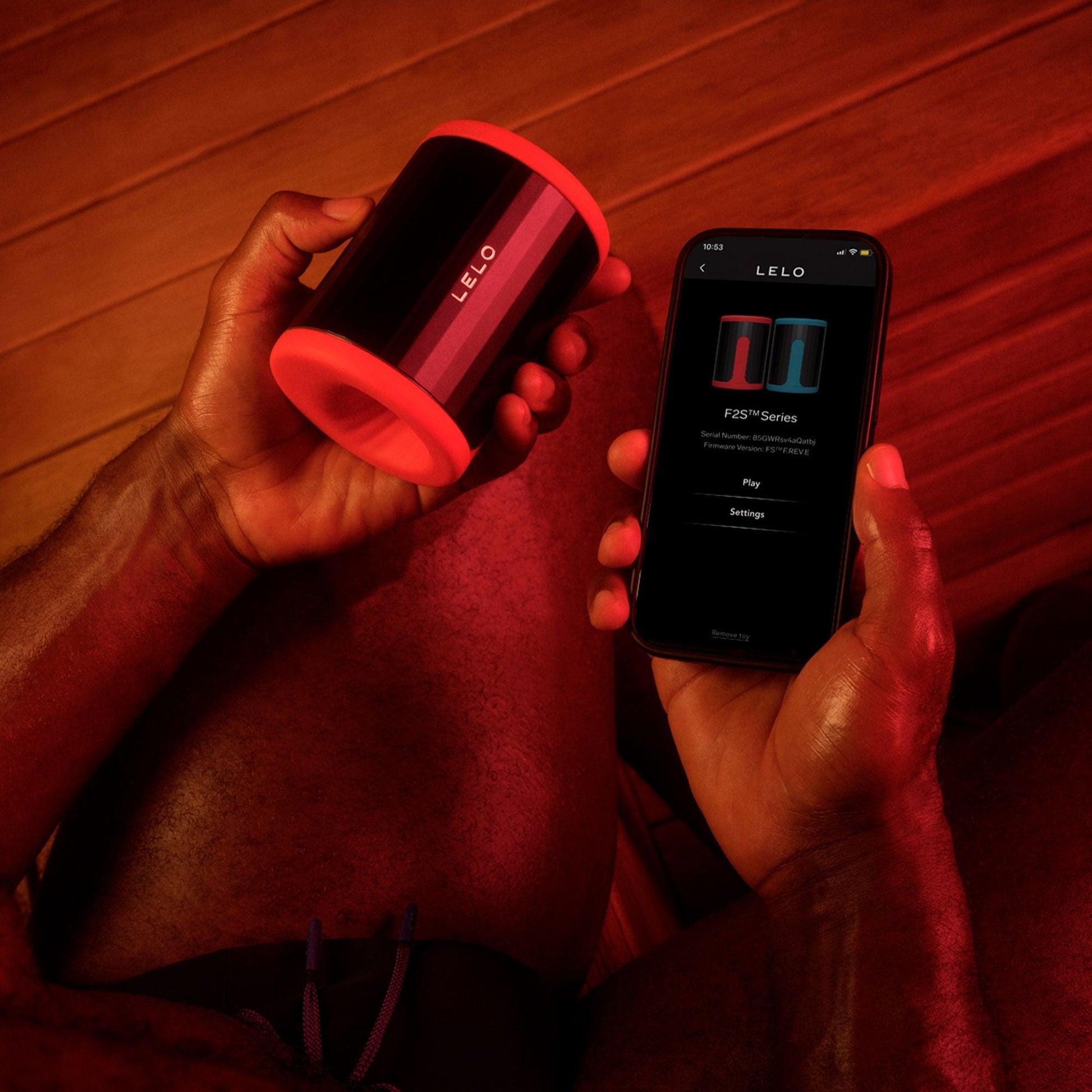 LELO - F2S Master Blaster- Stamina Trainer & Stroker - App Control - Rood-Rimbastore.com